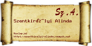 Szentkirályi Alinda névjegykártya